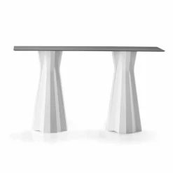 Viadurini in the Garden Outdoor Hocker|Garten Beistelltisch-Hoher Tisch mit HPL-Platte und Polyethylenbasis Hergestellt in Italien - Tinuccia