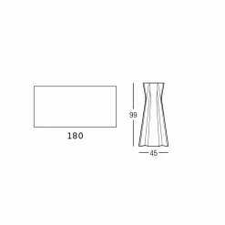 Viadurini in the Garden Outdoor Hocker|Garten Beistelltisch-Hoher Tisch mit HPL-Platte und Polyethylenbasis Hergestellt in Italien - Tinuccia