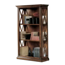 Viadurini Classic Moderne Design Bücherregale-Hohes Bücherregal mit Holzstruktur und offenen Fächern, hergestellt in Italien – Fauno