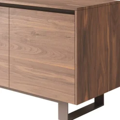 Viadurini Living Anrichte-Hohes Sideboard aus Holz mit Metallgestell Made in Italy - Berta