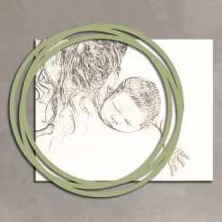 Viadurini Decor Religiöse Bilder-Holzbild mit Aufdruck einer Frau mit Kind, hergestellt in Italien – Taiwan