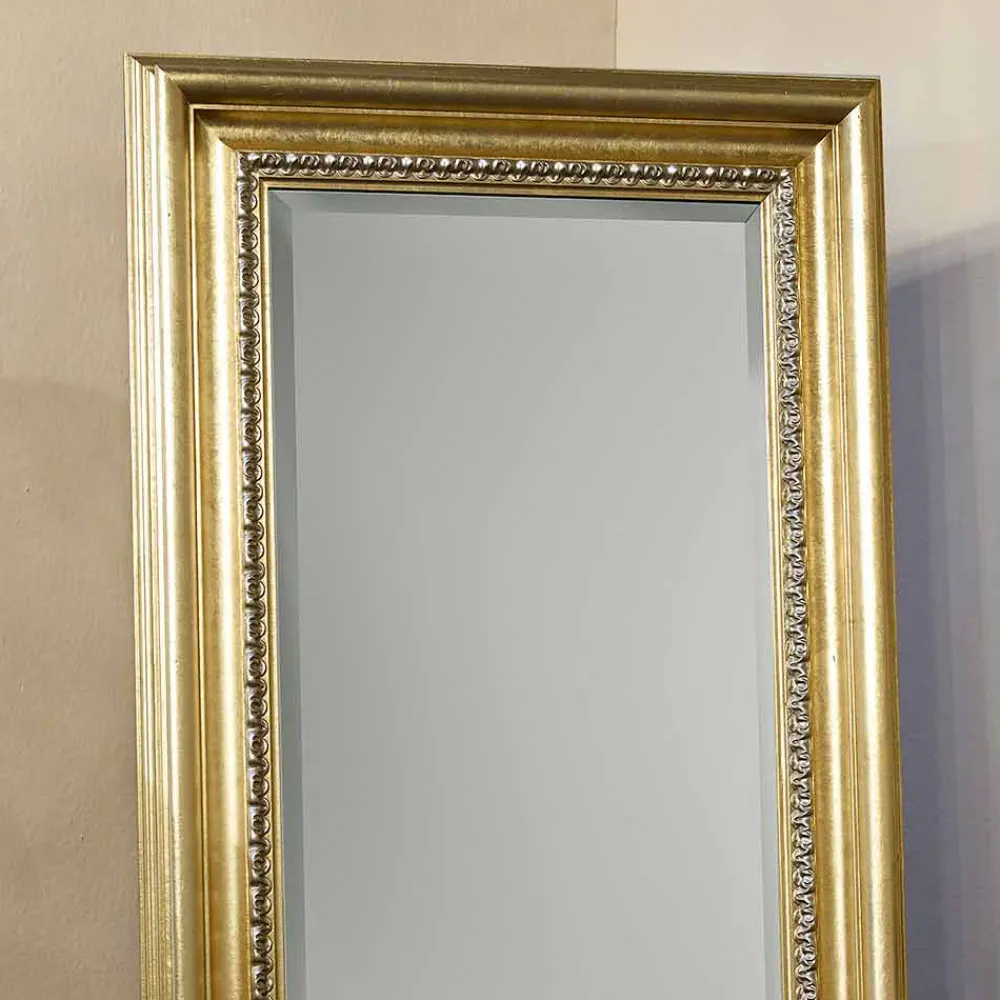 Viadurini Classic Standspiegel-Holzfußbodenspiegel mit Sockel handgefertigt in Italien Leonardo