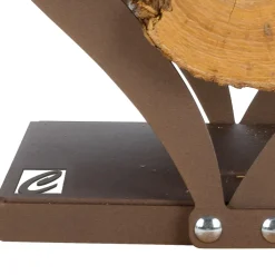 Viadurini Fire Design Kaminholzständer Aus Eisen Und Stahl-Holzhalter aus braunem Stahl Made in Italy - Zuneigung