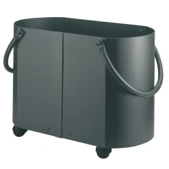 Viadurini Fire Design Kaminholzständer Aus Eisen Und Stahl-Holzhalter in verschiedenen Ausführungen mit 2 Seitengriffen. Hergestellt in Italien – Impala