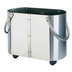 Viadurini Fire Design Kaminholzständer Aus Eisen Und Stahl-Holzhalter in verschiedenen Ausführungen mit 2 Seitengriffen. Hergestellt in Italien – Impala