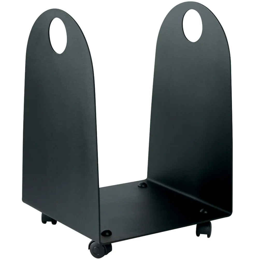 Viadurini Fire Design Kaminholzständer Aus Eisen Und Stahl-Holzhalter mit Rädern und Griffen aus Metall, hergestellt in Italien – Möwe