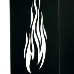 Viadurini Fire Design Kaminholzständer Aus Eisen Und Stahl-Holzhalter mit Rollen und oberer Schublade Made in Italy – Polare