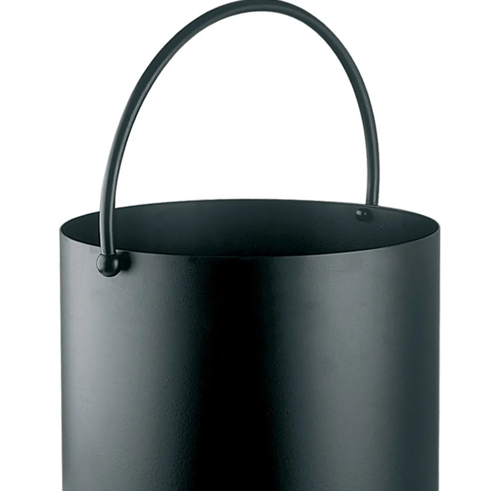 Viadurini Fire Design Kaminholzständer Aus Eisen Und Stahl-Holzholzhalter aus Metall mit Griff oben und Rädern, hergestellt in Italien – Bison