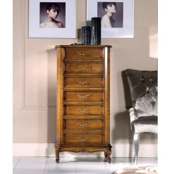 Viadurini Classic Kommoden-Holzkommode im klassischen Stil mit 7 oder 5 Schubladen Made in Italy - Richard
