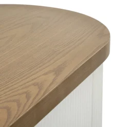 Viadurini Living Konsolentisch Flur-Holzkonsole mit Platte und Einsätzen mit abgerundetem Design und Schublade - Rachel