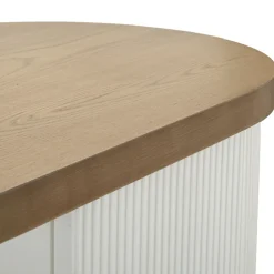 Viadurini Living Anrichte|Konsolentisch Flur-Holzschrank mit Oberteil und abgerundeten Einsätzen mit 2 Türen und 2 Regalen - Rachel