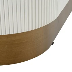 Viadurini Living Anrichte|Konsolentisch Flur-Holzschrank mit Oberteil und abgerundeten Einsätzen mit 2 Türen und 2 Regalen - Rachel