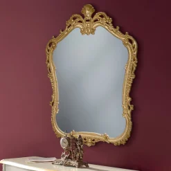 Viadurini Classic Wandspiegel-Holzspiegel mit geformtem perforiertem Rahmen Made in Italy – Amazon