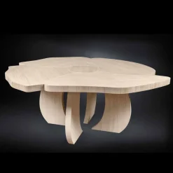 Viadurini Living Esstische Nach Mass|Runde Tische-Holztisch gebürstet Andy