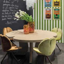 Viadurini Living Esstische Nach Mass|Runde Tische-Holztisch gebürstet Andy