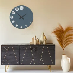 Viadurini Decor Wanduhren-Holzuhr mit sich allmählich vergrößernden Zahlen, hergestellt in Italien – Kenia