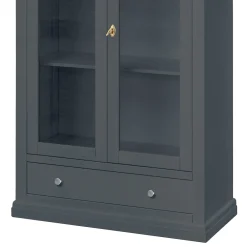 Viadurini Classic Vitrinen-Holzvitrine mit 1 Schublade, 2 Türen und 2 Regalen, hergestellt in Italien – Nanna