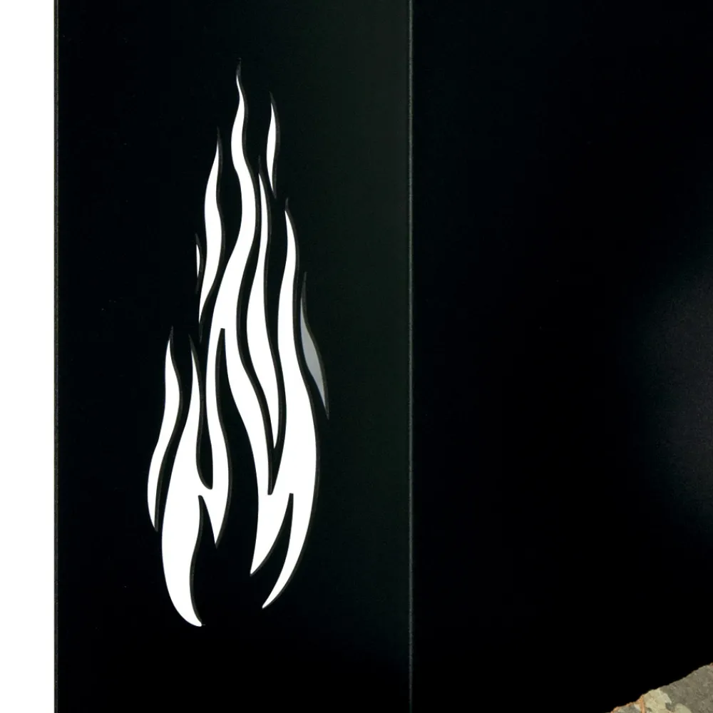 Viadurini Fire Design Kaminholzständer Aus Eisen Und Stahl-Holzwagen mit Schublade und Rädern, hergestellt in Italien – Alpaka