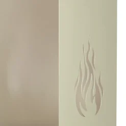 Viadurini Fire Design Kaminholzständer Aus Eisen Und Stahl-Holzwagen mit Schublade und Rädern, hergestellt in Italien – Alpaka