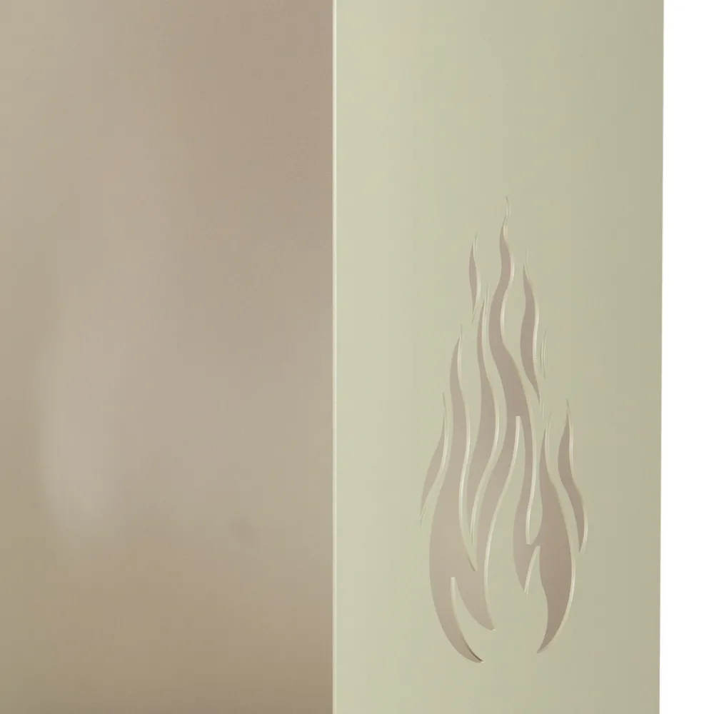 Viadurini Fire Design Kaminholzständer Aus Eisen Und Stahl-Holzwagen mit Schublade und Rädern, hergestellt in Italien – Alpaka