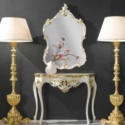 Viadurini Classic Wandspiegel-Holzwandspiegel, Konsole, MDF-Platte made in Italy Gianluca