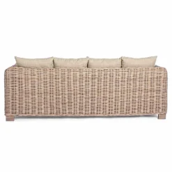 Viadurini in the Garden Gartensofas-Homemotion - Ceara 3-Sitzer Design Outdoor Sofa in Holz und Rattan