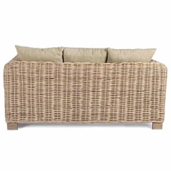 Viadurini in the Garden Gartensofas-Homemotion - Ceara 3-Sitzer Design Outdoor Sofa in Holz und Rattan