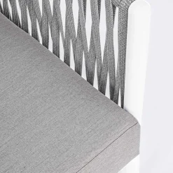 Viadurini in the Garden Gartensofas-Homemotion - Rubio 3-Sitzer Outdoor Design Sofa in Weiß und Grau