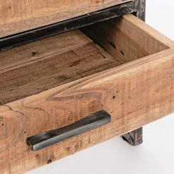 Viadurini Living Moderne Design Bücherregale-Homemotion Boden Bücherregal aus lackiertem Stahl mit Holzregalen - Zompo