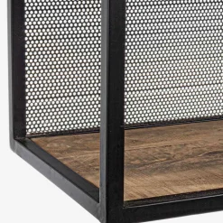 Viadurini Living Moderne Design Bücherregale-Homemotion Boden Bücherregal aus lackiertem Stahl mit Holzregalen - Borino