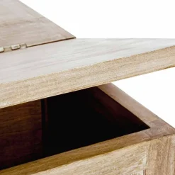 Viadurini Living Klassische Couchtische-Homemotion Couchtisch aus Mangoholz mit Behälter - Mixo