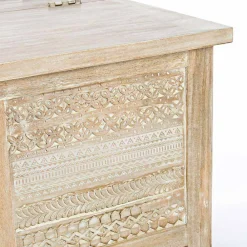 Viadurini Living Klassische Couchtische-Homemotion Couchtisch aus Mangoholz mit Behälter - Mixo