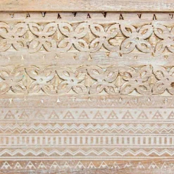 Viadurini Living Klassische Couchtische-Homemotion Couchtisch aus Mangoholz mit Behälter - Mixo