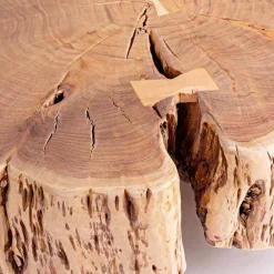 Viadurini Living Moderne Couchtische-Homemotion Couchtisch mit geformter Platte in Akazienholz - Nabucco