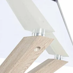 Viadurini Living Esstische-Homemotion Esstisch mit gehärteter Glasplatte - Denda