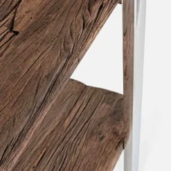 Viadurini Living Moderne Design Bücherregale-Homemotion Modern Floor Bücherregal aus verchromtem Stahl und Holz - Lisotta