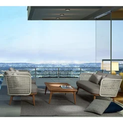 Viadurini in the Garden Garten Beistelltisch-Homemotion Modern Teakholz Außentisch - Luanaedmea