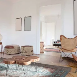 Viadurini Living Moderne Couchtische-Homemotion Moderner Couchtisch aus Holz und lackiertem Stahl - Severo