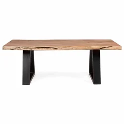 Viadurini Living Moderne Couchtische-Homemotion Moderner Couchtisch mit Akazienholzplatte - Vinni