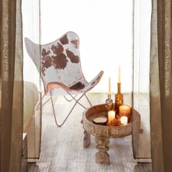 Viadurini Living Klassische Couchtische-Homemotion Rustikaler Couchtisch aus Mangoholz - Sania