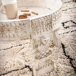 Viadurini Living Klassische Couchtische-Homemotion Rustikaler Couchtisch aus Mangoholz - Sania