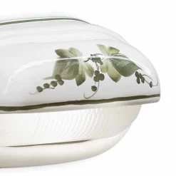 Ferroluce Garten-Wandlampen-Horizontale Außenwandleuchte aus handbemalter Keramik Efeu - Brindisi