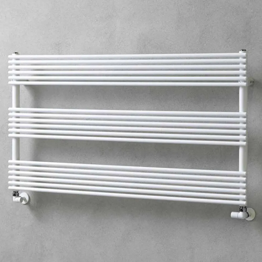 Viadurini Radiators Handtuchheizkörper Wasser-Horizontaler Heizkörpertuchwärmer in Stahlausführung 750 W - Nibbio
