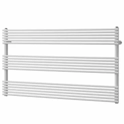 Viadurini Radiators Handtuchheizkörper Wasser-Horizontaler Heizkörpertuchwärmer in Stahlausführung 750 W - Nibbio