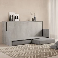 Viadurini Night Design Klappbett-Horizontales Klappbett mit Sofa Made in Italy - Collaborative