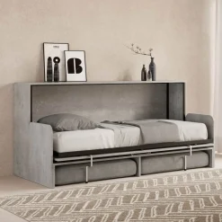 Viadurini Night Design Klappbett-Horizontales Klappbett mit Sofa Made in Italy - Collaborative