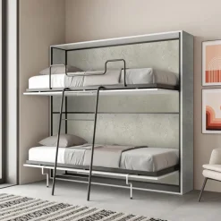 Viadurini Night Design Klappbett-Horizontales Klapp-Etagenbett Made in Italy - Collaborative