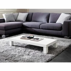 Viadurini Living Moderne Couchtische-HPL Couchtisch mit Metallbeinen Made in Italy - Nebbiolo