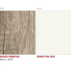 Viadurini Living Esstische-Hpl Küchentisch mit Edelmetall Made in Italy Metallbasis - Pinocchio