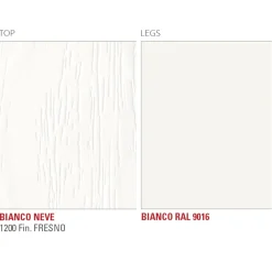 Viadurini Living Esstische-Hpl Küchentisch mit Edelmetall Made in Italy Metallbasis - Pinocchio